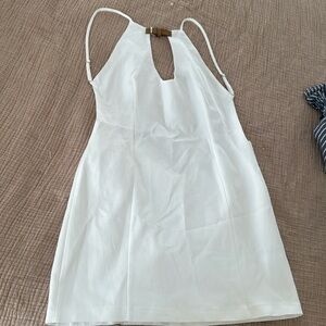 Zara- backless white dress (XL)